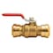 Quickfitting 3/4in Push-to-Connect x 3/4in Push-to-Connect Brass Full Port Ball Valve LF922R - alternate 2